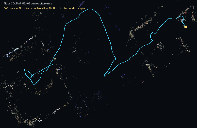 Recorrido de las 301 cámaras sobre la nube